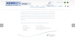 Desktop Screenshot of micron-ita.com.br